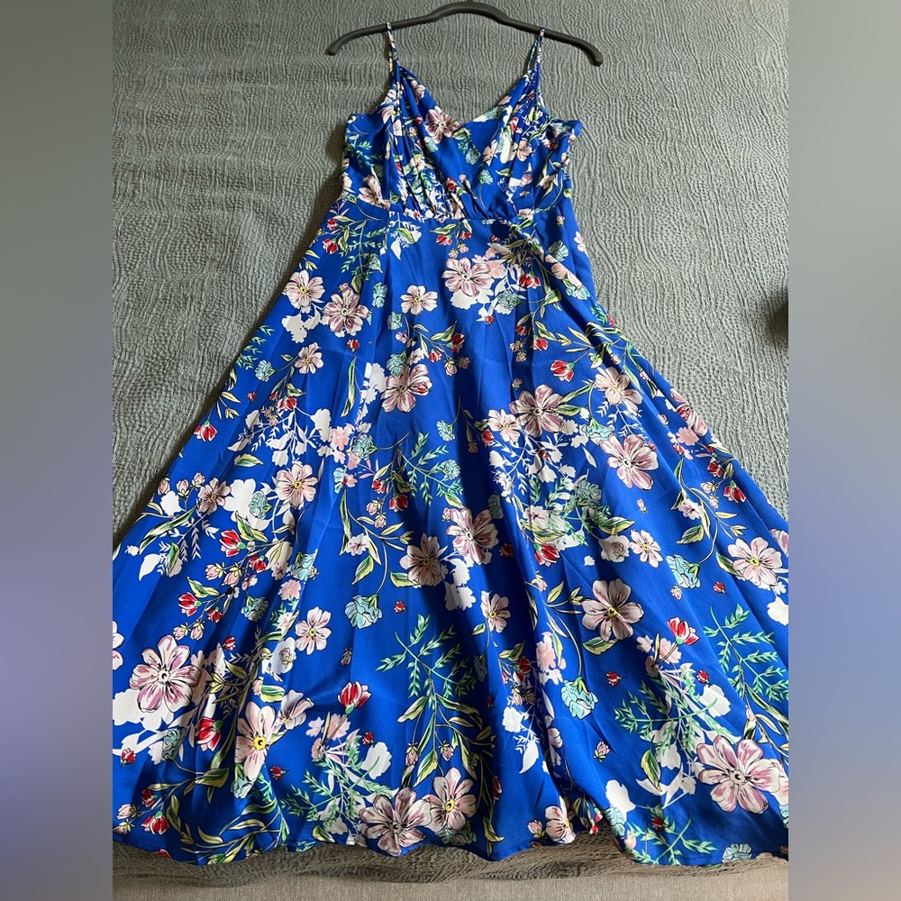 Yumi Kim Vibrant Blue Floral Dress